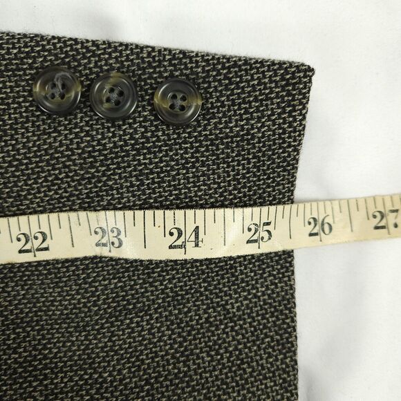 Austin Reed Mens 46L Gray Single Vent 2 Button Front Sports Coat Blazer - Picture 14 of 15